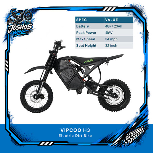 Vipcoo electric dirt - h3, bike