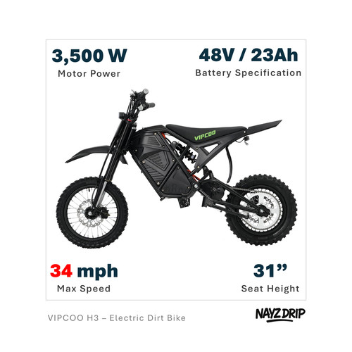 Vipcoo electric dirt bike - vipcoo,